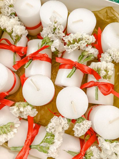 Imagen de Velas parafina decoradas