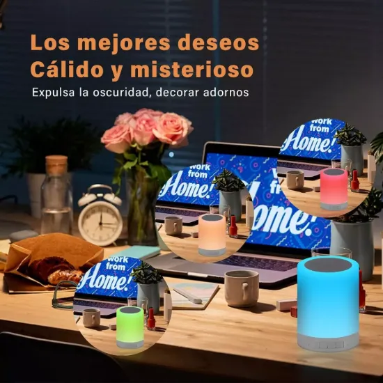 Imagen de Lampara Con Luces Led, Parlante Bluetooth, Radio Fm