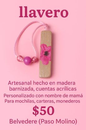 Imagen de LLAVERO DE MADERA ARTESANAL