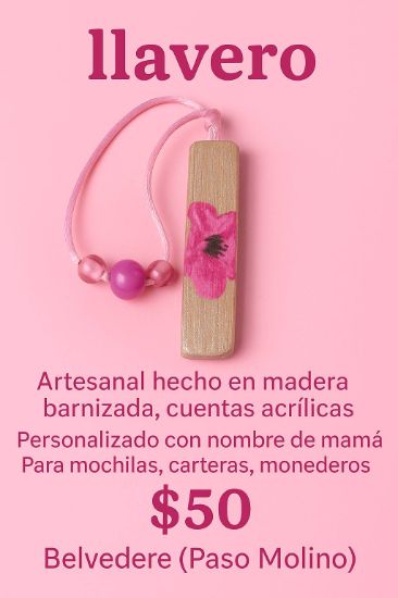 Imagen de LLAVERO DE MADERA ARTESANAL