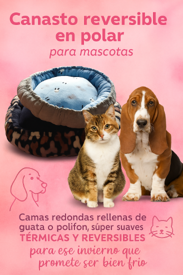 Imagen de Cama Reversible en Polar 90 cm