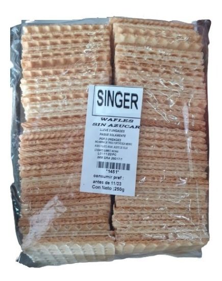 Imagen de Waffles sin azucar 250 gr
