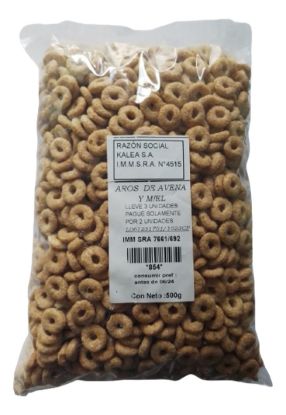 Imagen de Aros avena y miel 500 g