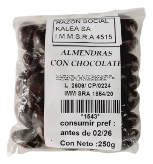Imagen de Almendras con chocolate 250 gr
