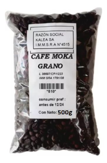Imagen de Cafe moka en grano o molido sin azucar 500 g