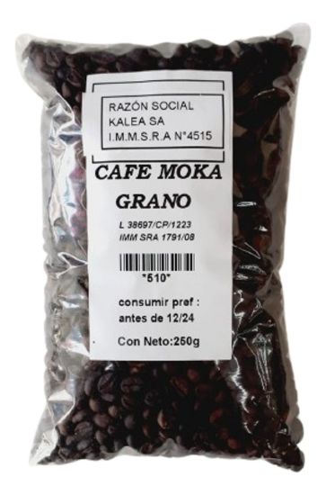 Imagen de Cafe moka grano o molido sin azucar 250 g