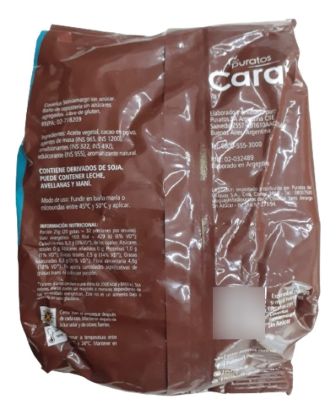 Imagen de Chocolate 50  sin azucar con edulcorante 800 g carat