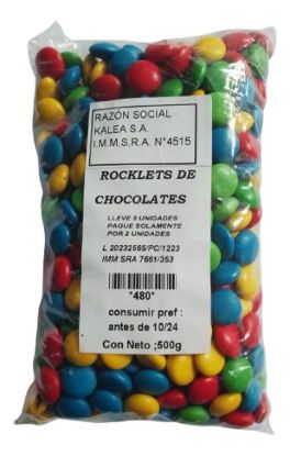 Imagen de Lentejas de chocolate rocklets  500 g