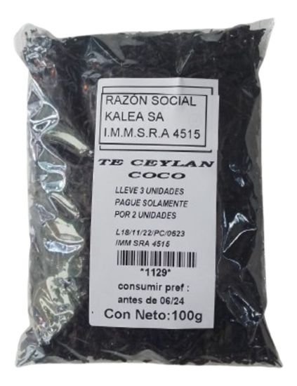 Imagen de Te ceylan con coco 100 g