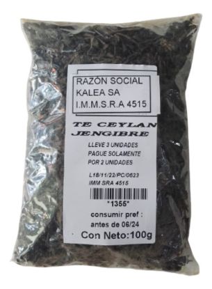 Imagen de Te ceylan con jengibre 100 g