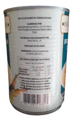 Imagen de Brotes en laminas  de bambú 410 g