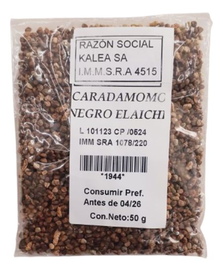Imagen de Cardamomo elaichi negro pelado 50 g