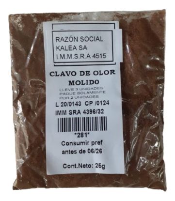 Imagen de Clavo de olor molido 25 gr