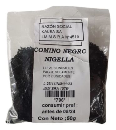 Imagen de Comino negro nigella  en grano 50 gr