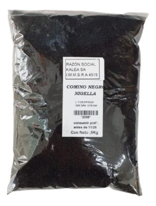 Imagen de Comino negro nigella en grano 5 k