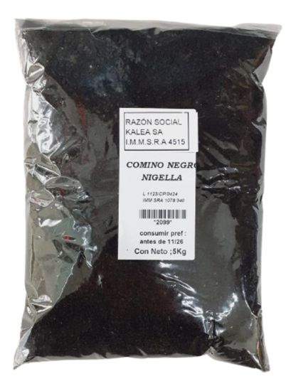 Imagen de Comino negro nigella en grano 5 k
