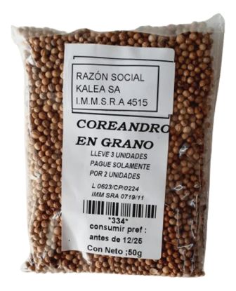 Imagen de Coriandro en grano 50 gr