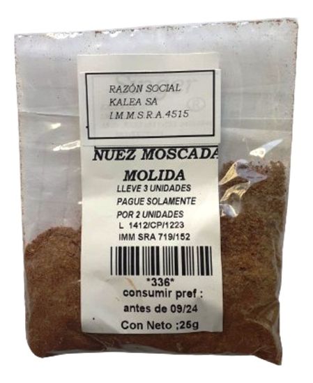 Imagen de Nuez moscada molida 25 g
