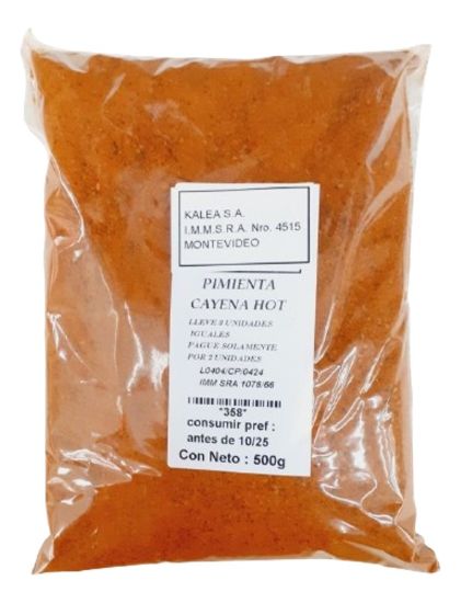 Imagen de Pimienta cayena hot 500 g