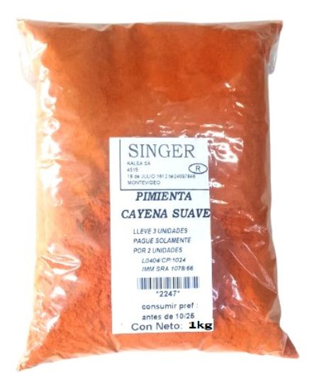 Imagen de Pimienta de cayena suave 1 k