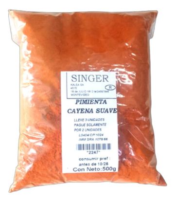 Imagen de Pimienta de cayena suave 500 g