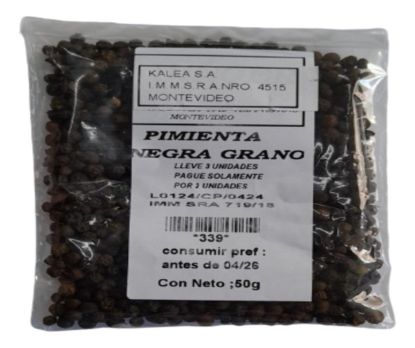 Imagen de Pimienta negra en grano 50 g