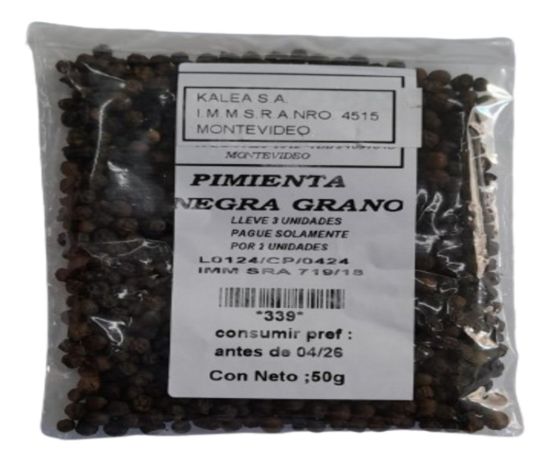 Imagen de Pimienta negra en grano 50 g
