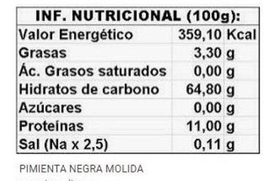 Imagen de Pimienta negra molida 1 kg