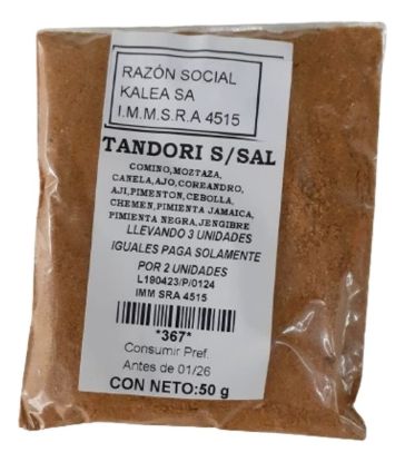 Imagen de Tandori con o sin sal 50 g