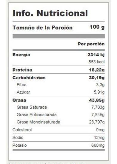 Imagen de Castañas caju enteras tostadas sin sal  1kg