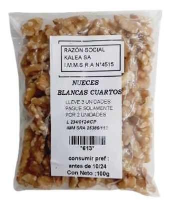 Imagen de Nueces blancas cuartos 100 g