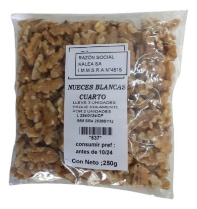 Imagen de Nueces blancas cuartos 250 g