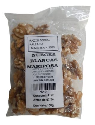 Imagen de Nueces blancas mariposa 100 g