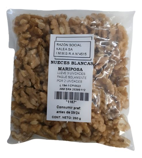 Imagen de Nueces blancas mariposa 250 g