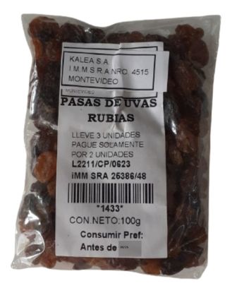 Imagen de Pasas de uva  rubias 100 g