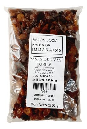 Imagen de Pasas de uva rubias 250 g