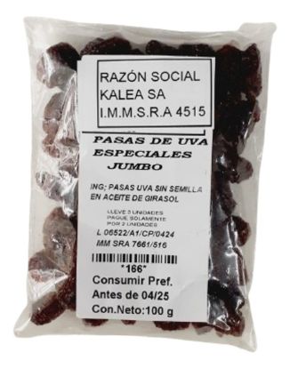 Imagen de Pasas especiales  jumbo 100 g