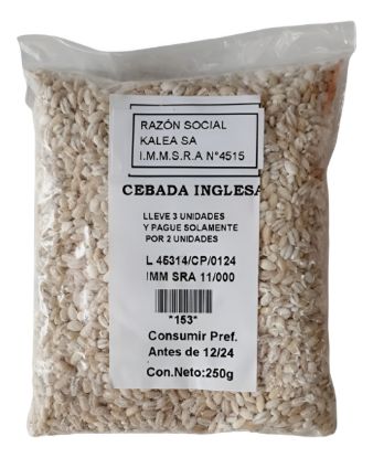 Imagen de Cebada pelada inglesa 250 gr