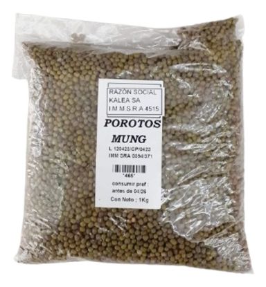 Imagen de Porotos de soja verdes  mung 1 kg