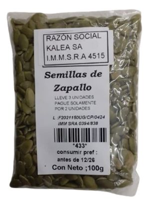 Imagen de Semillas de zapallo 100 g