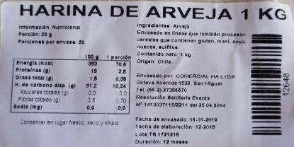 Imagen de Harina arvejas 250 gr