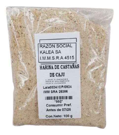Imagen de Harina de  castañas de caju 100 gr