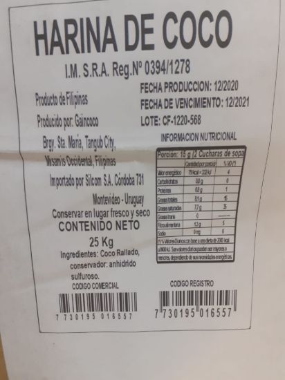 Imagen de Harina de coco 5 k