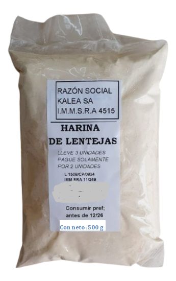 Imagen de Harina de lentejas 500 g