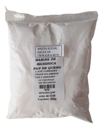 Mostrar detalles de Harina fecula de mandioca modificada pan de queso 500 g Imagen de Harina fecula de mandioca modificada pan de queso 500 g