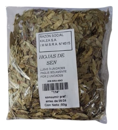 Imagen de Hojas de  sen 100 gr