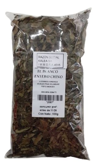 Imagen de Te blanco en hojas chino 100 g