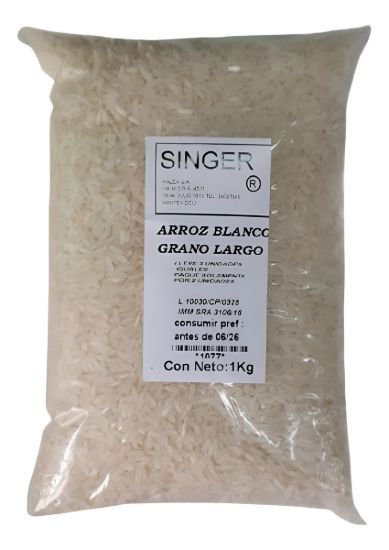 Imagen de Arroz blanco  grano  largo 1 k