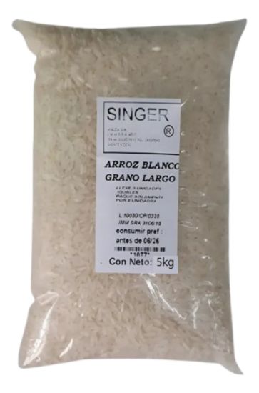 Imagen de Arroz blanco grano largo 5 k