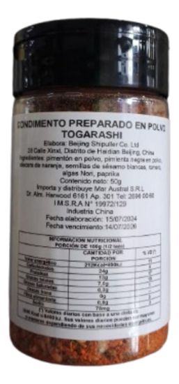 Imagen de Togarashi  50gr